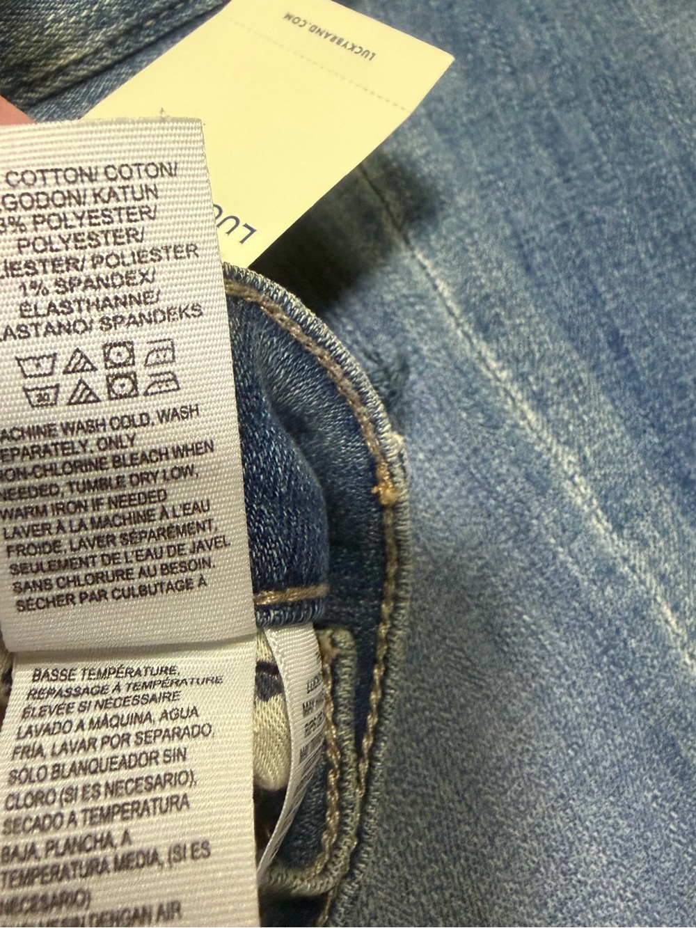 Lucky Brand Women's Sweet Boot Medium Blue Bootcut Jeans Size 14 - Picture 5 of 5